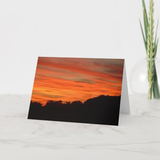 Orange & Red Clouds Card (Front)