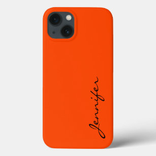 Orange-red colour background Case-Mate iPhone case