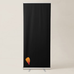 orange, red colour clip Vertical Retractable Banne Banner