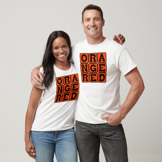 Orange Red, Colour T-Shirt (Unisex)
