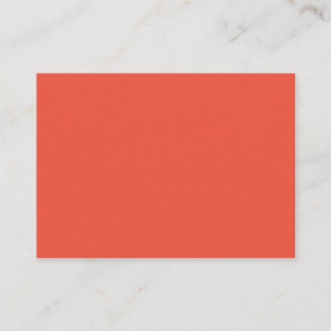 Orange Red #EC553E, Pale Copper Enclosure Card (Front)