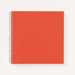 Orange Red #EC553E Spiral Notebook