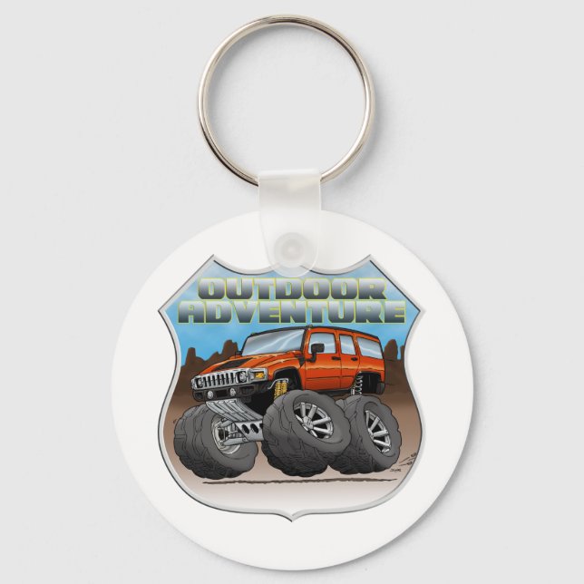 Orange_Red_H2.png Key Ring (Front)