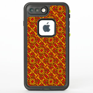 Orange & Red Hand Drawn Pattern