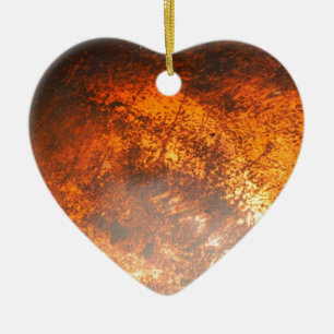 Orange & red Junk Yard vintage Truck Ceramic Tree Decoration