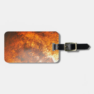 Orange & red Junk Yard vintage Truck Luggage Tag