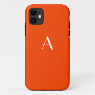 Orange Red Monogram iPhone 5 Case