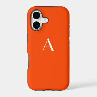 Orange Red Monogram iPhone 5 Case