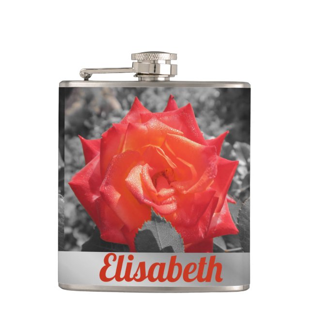 orange, red, pink, blue, wedding, gray, art, flask (Front)