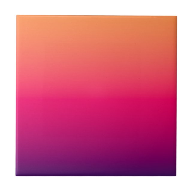 Orange Red Purple Colour Tile (Front)