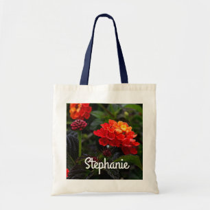 Orange Red Trailing Lantana #1-2 Tote Bag