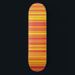 Orange Red Yellow Stripes Skateboard<br><div class="desc">Orange Red Yellow Stripes skateboard</div>