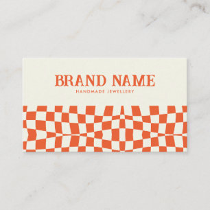 Orange Retro Bold Fun Business Card