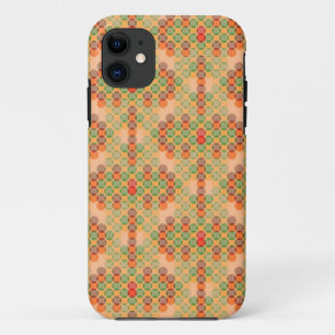 Orange retro pattern iPhone 11 case