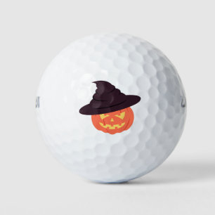 Orange Retro Pumpkin Golf Balls