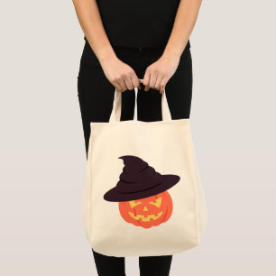 Orange Retro Pumpkin Tote Bag – Vintage-Inspired 