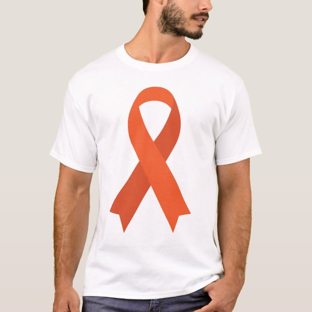 Orange Ribbon ADHD MS Awareness T-Shirt (Front)