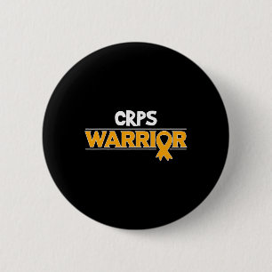 Orange Ribbon Algodystrophy Awareness 6 Cm Round Badge