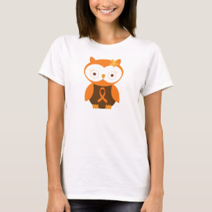 Orange Ribbon Awareness Owl T-Shirt