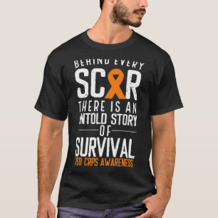 Orange Ribbon Behind Every Scar Survivor Rsd Crps T-Shirt