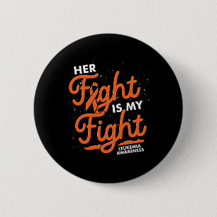 Orange Ribbon Cancer Fight Supporter Leukemia Awar 6 Cm Round Badge