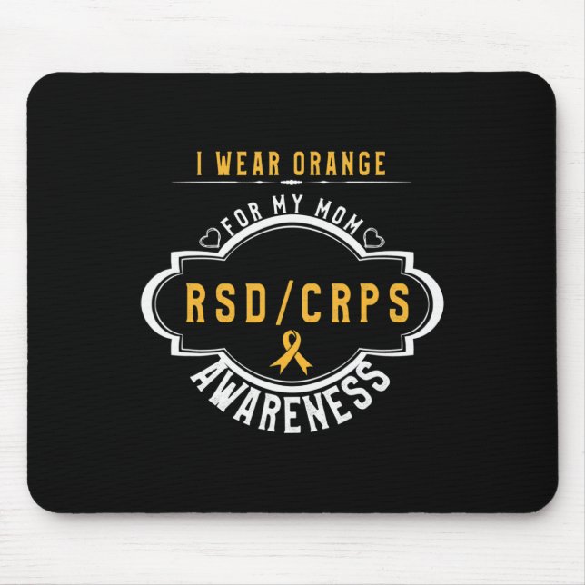 Orange Ribbon Crpsrsd Awareness And Support For Mo Mouse Mat (Front)