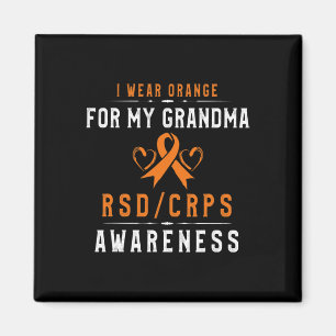 Orange Ribbon Crpsrsd Awareness For Grandma From S Magnet