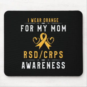 Orange Ribbon Crpsrsd Awareness For Mum Daughter S Mouse Mat