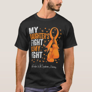 Orange Ribbon Daughter Prader Willi Syndrome T-Shirt