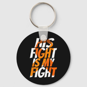 Orange Ribbon For Him Products Leukaemia Awareness Key Ring