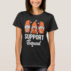 Orange ribbon Gnomes support survivor of Leukemia T-Shirt