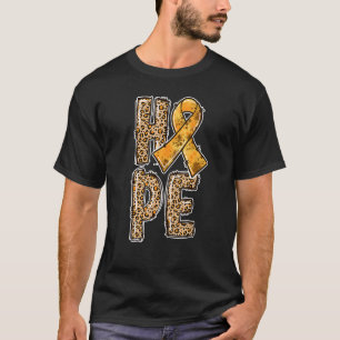 Orange Ribbon Leopard Print Hope Crps Survivors T-Shirt
