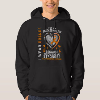 Orange Ribbon Ms Mother In Law Multiple Sclerosis  Hoodie