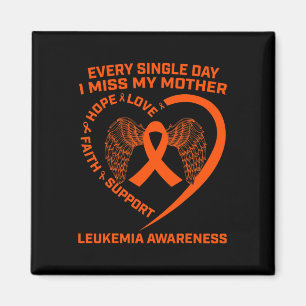 Orange Ribbon Mum Leukaemia Awareness In Memory Of Magnet