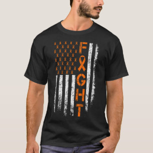 Orange Ribbon Sign - Leukaemia Awareness  T-Shirt