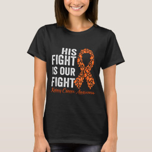 Orange ribbon support survivor kidney cancer T-Shirt