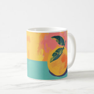 Orange Risograph Coffee Mug