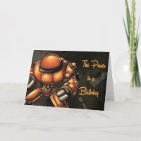Orange Robot Birthday