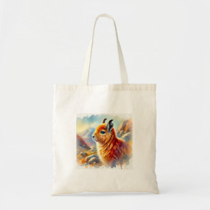 Orange Rock Viscacha 270824AREF117 - Watercolor Tote Bag