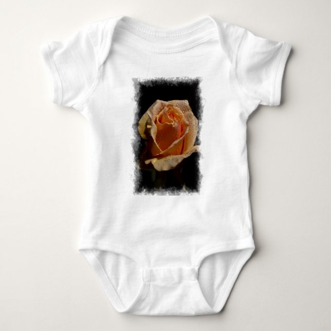 Orange Rose 1 Baby Bodysuit (Front)