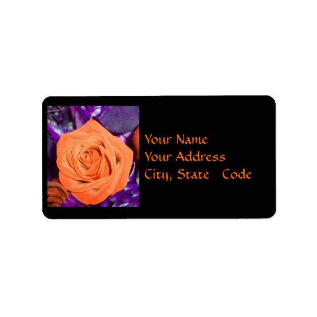 Orange Rose Address labels (Front)