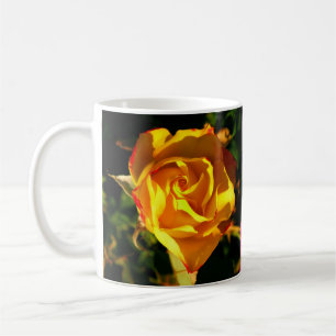 Orange rose coffee mug