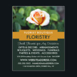 Orange Rose, Florist, Floristry Advertising Flyer<br><div class="desc">Orange Rose,  Florist,  Floristry Advertising Flyer by The Business Card Store.</div>