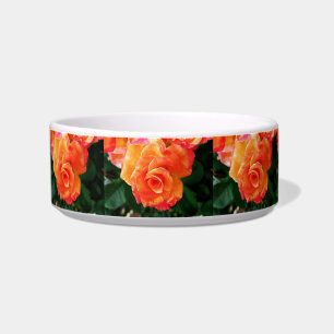 Orange rose flower bowl