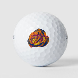 Orange Rose Golf Ball
