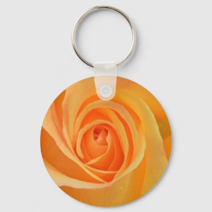orange rose key ring