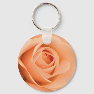 Orange Rose Key Ring