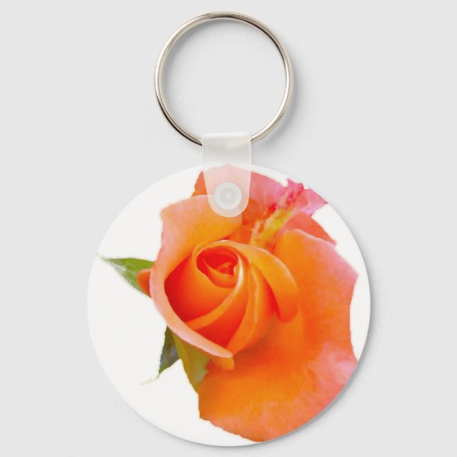 Orange Rose Keychain (Front)