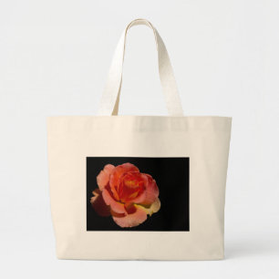 Orange Rose Large Tote Bag