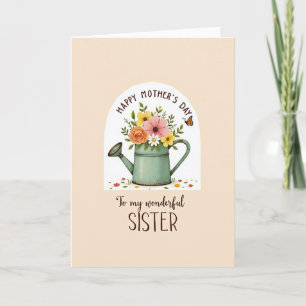 Orange Rose Mothers Day Card